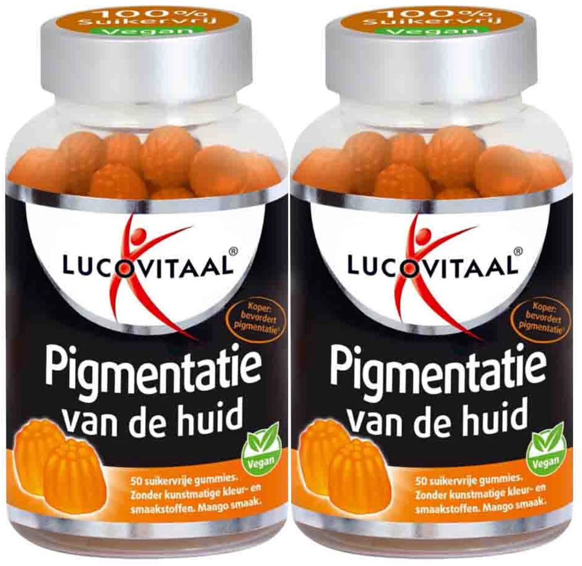 2x Lucovitaal Pigmentatie van de Huid 50 gummies