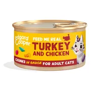 Edgard & Cooper Kattenvoer Chunks Kip - Kalkoen 85 gr