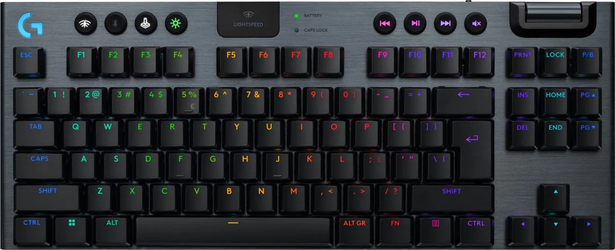 Logitech G915 X Lightspeed TKL Wireless Gaming Toetsenbord Zwart Qwerty
