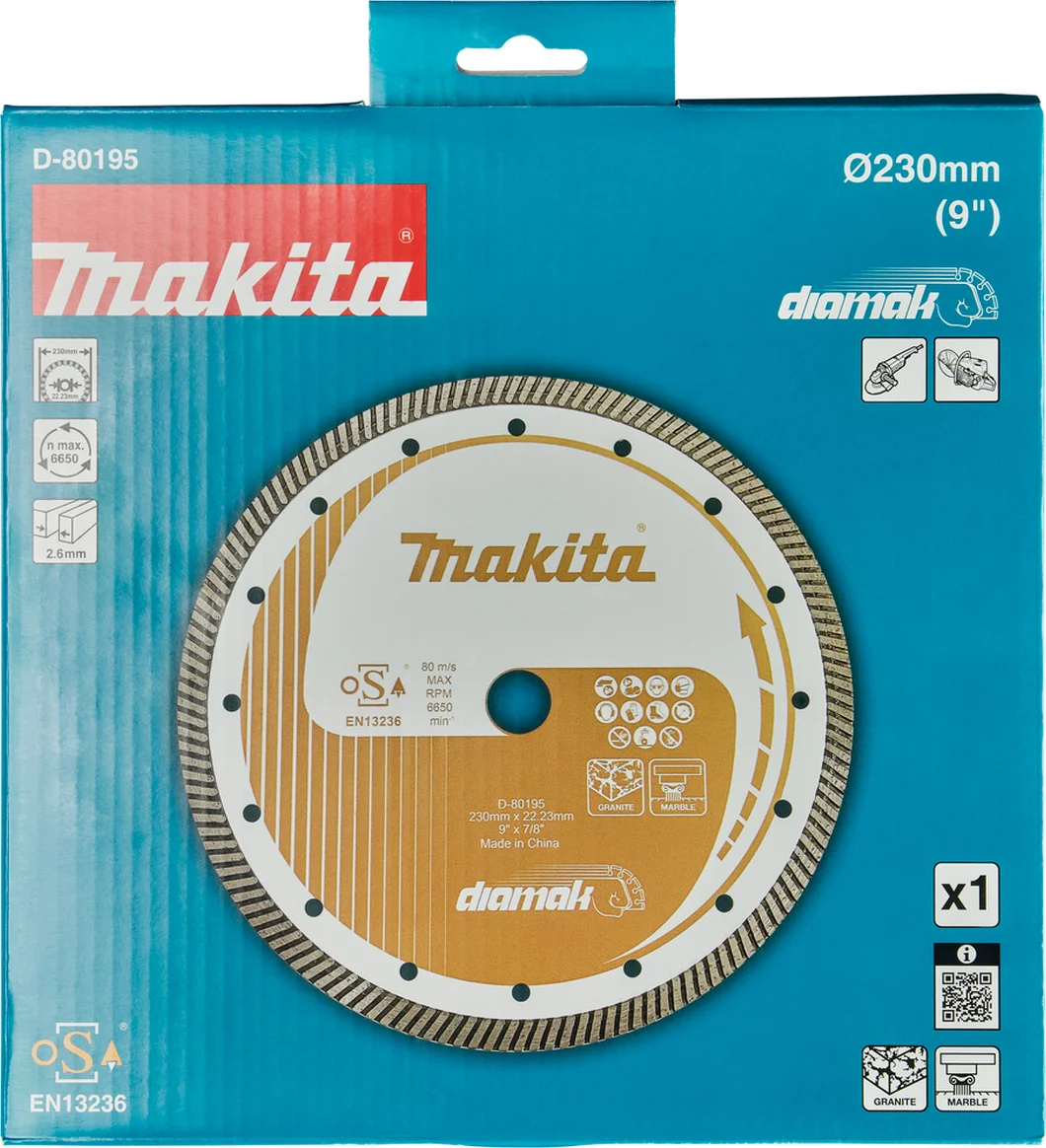 Makita D-80195 Diamantschijf | 230 x 22,23 x 2,6 mm