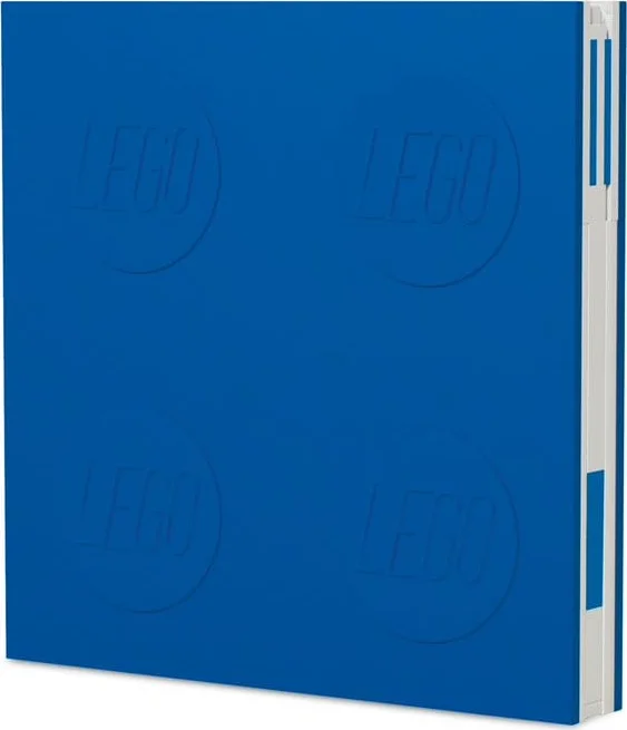 LEGO Afsluitbaar notitieboekje met gelpen - blauw
