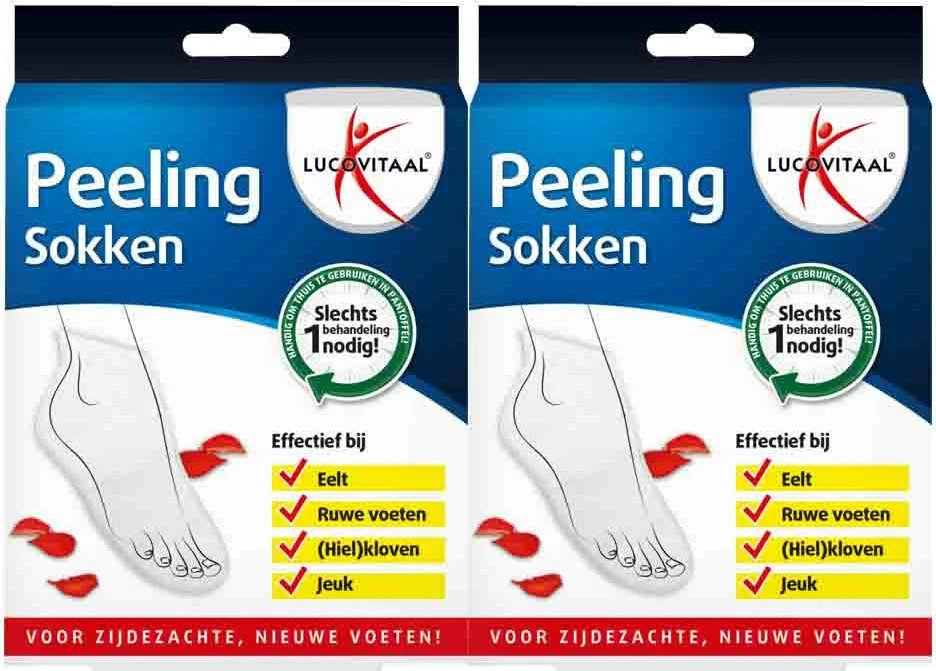 2x Lucovitaal Peeling Sokken 1 paar