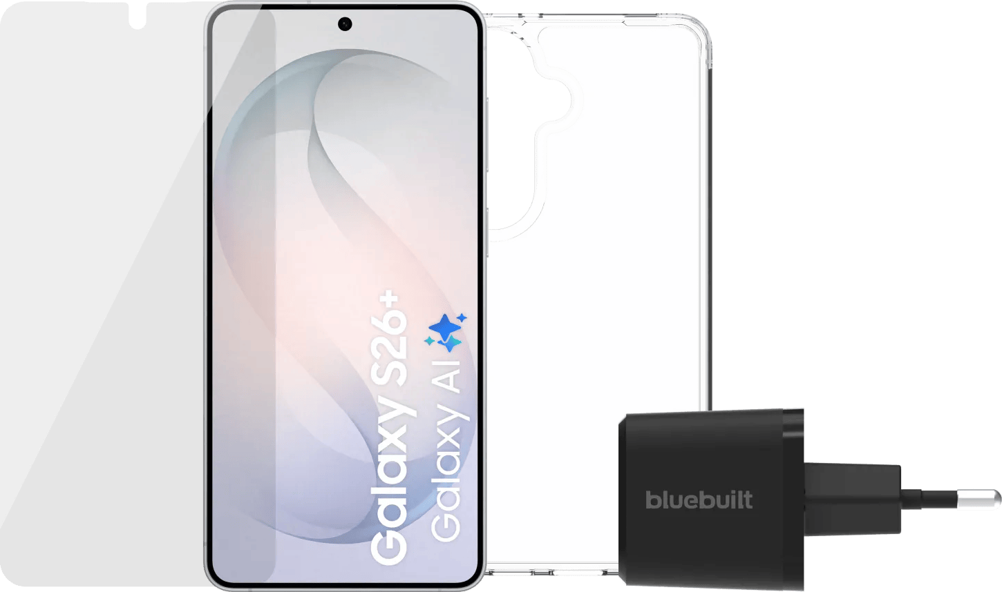 Samsung Galaxy S26 Plus 256GB Wit 5G + Compleet Accessoirepakket