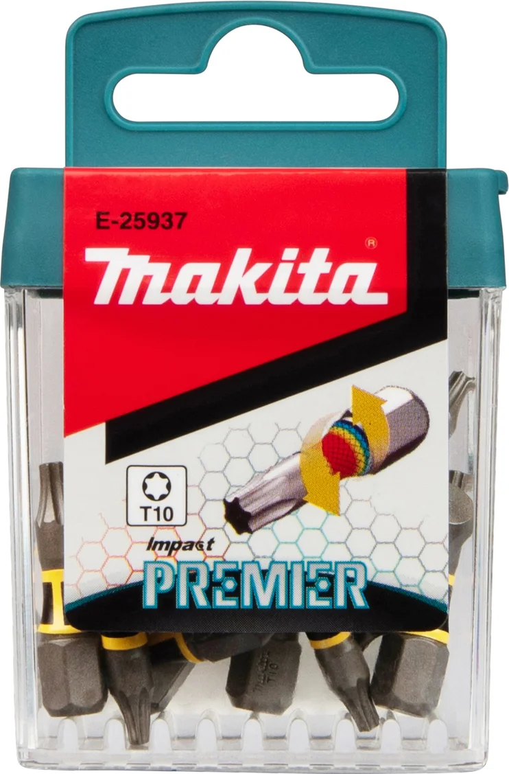 Makita E-25937 Impact Premier Slagschroefbit T10 x 25 mm 15 stuks