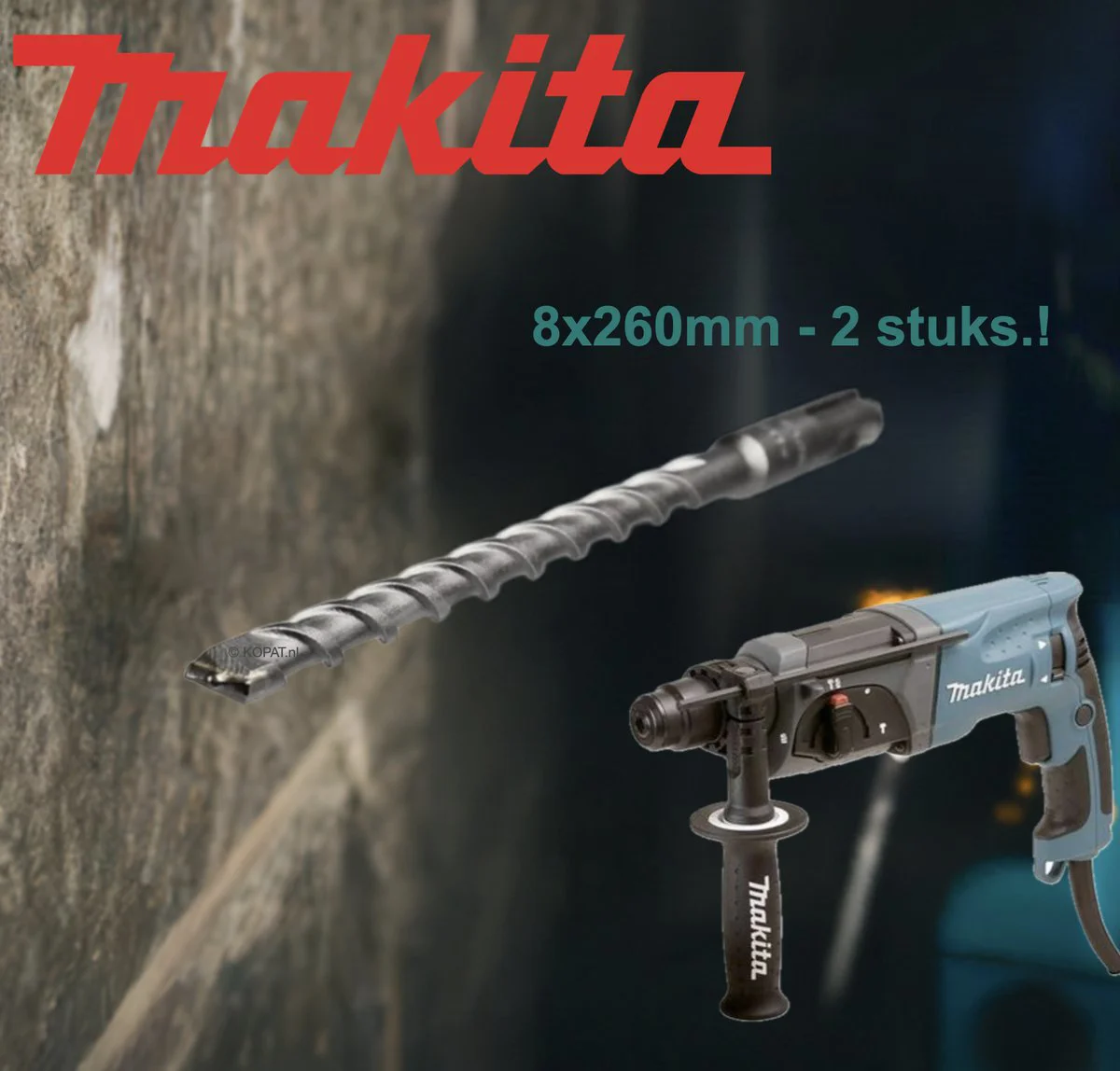 Makita B-55968 B2S: Betonboor 8 x 260 mm SDS-PLUS
