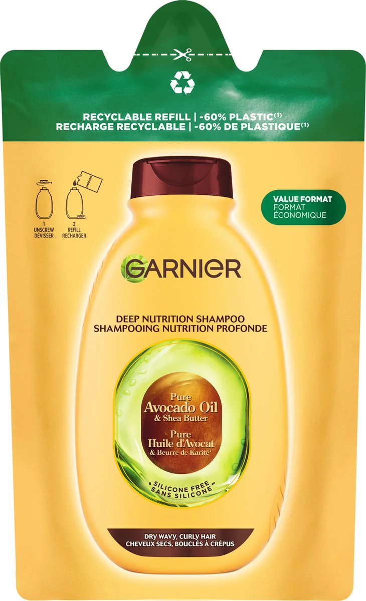 Garnier Loving Blends Avocado Olie en Shea Boter Shampoo Refill 250 ml