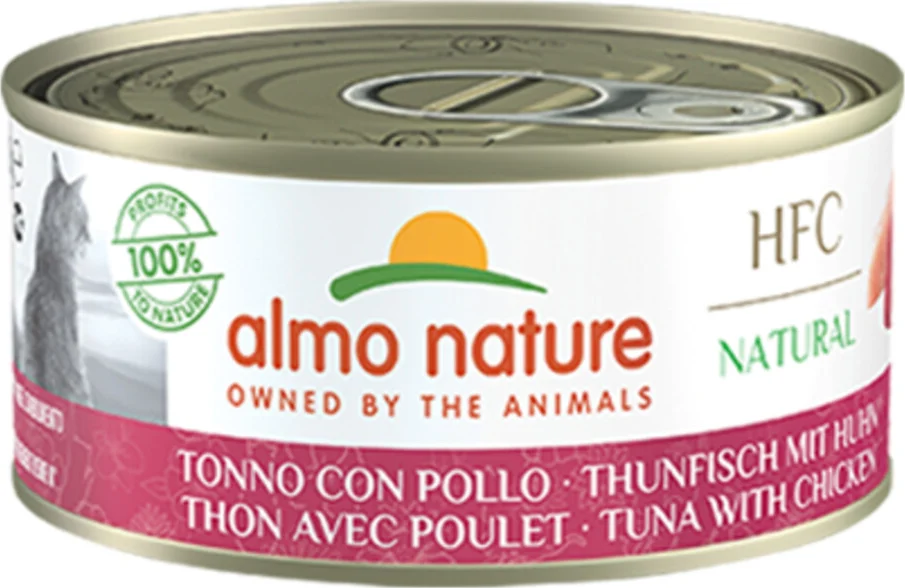 Almo Nature HFC Natural Kattenvoer Nat Tonijn & Kip 150 gr
