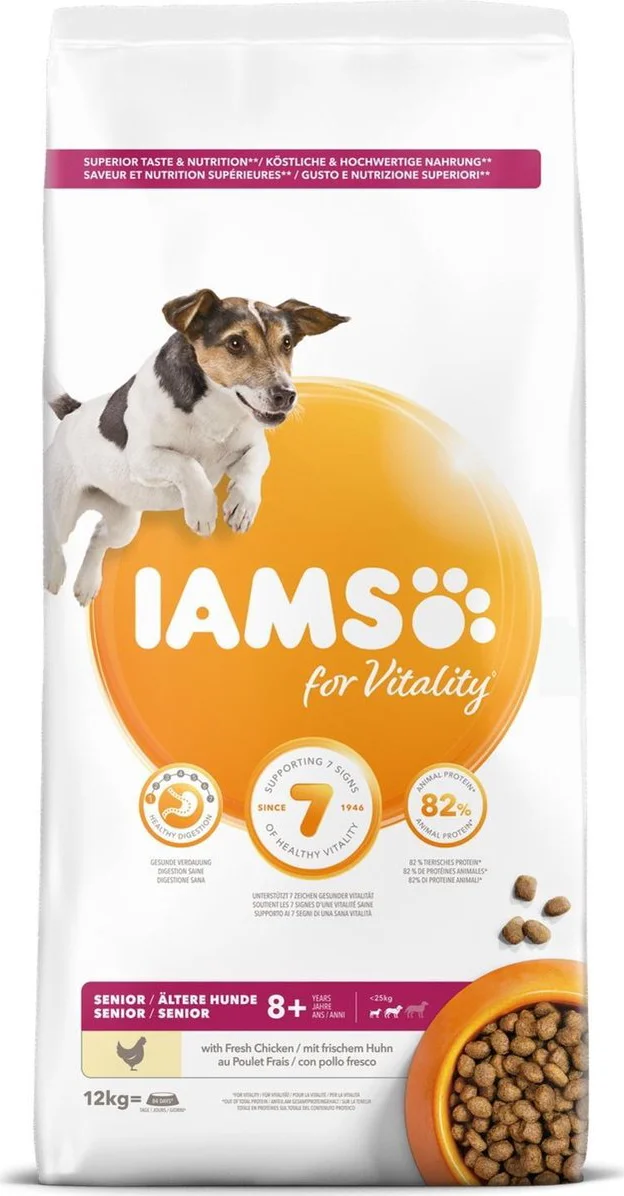 IAMS Dog Senior Small - Medium Kip 12 kg