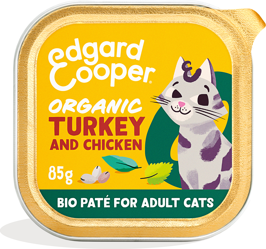 Edgard & Cooper Kattenvoer Adult Pate Biologische Kalkoen 85 gr