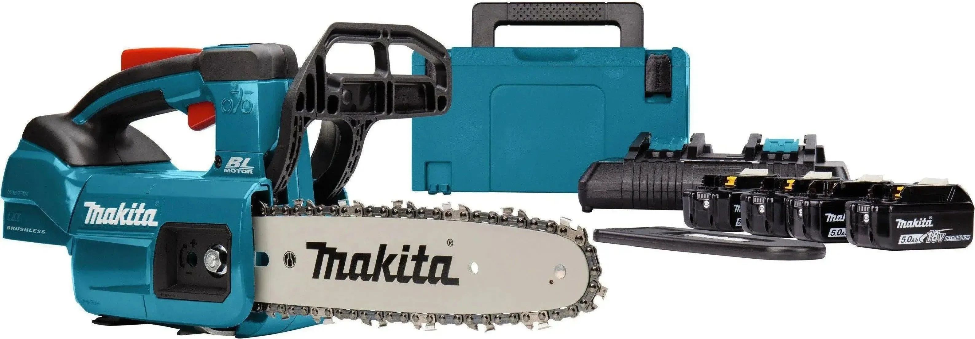 Makita DUC254PT4J Accu Tophandle Kettingzaag 25cm 18V 5.0Ah met Mbox