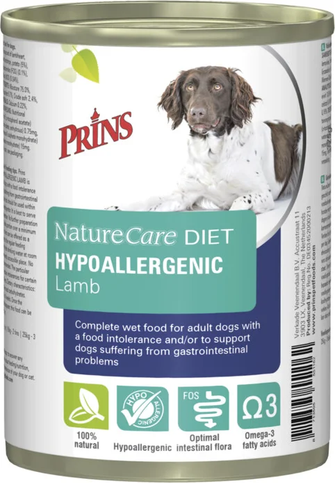 Prins NatureCare Hypoallergeen Hondenvoer Blik Lam 400 gr