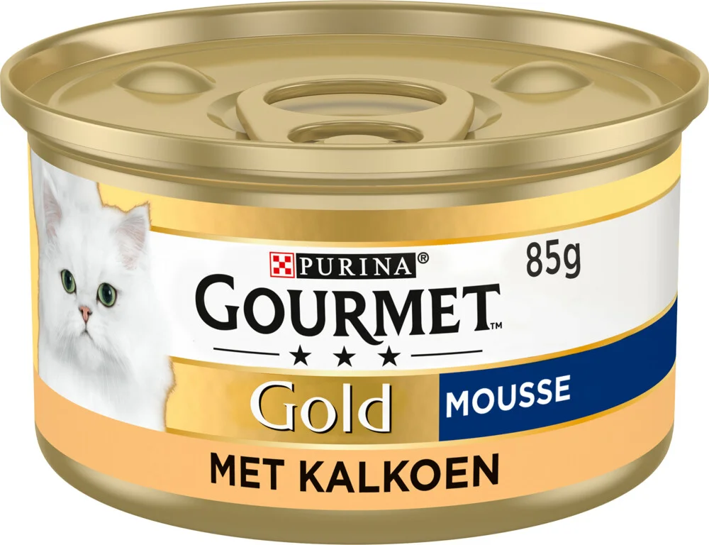 Gourmet Gold Kattenvoer Nat Mousse Kalkoen 85 gr