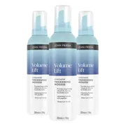 3x John Frieda Volume Lift Thickening Haarmousse 200 ml