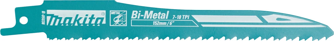 Makita B-05038-25 Reciprozaagblad Staal/Universeel 132mm