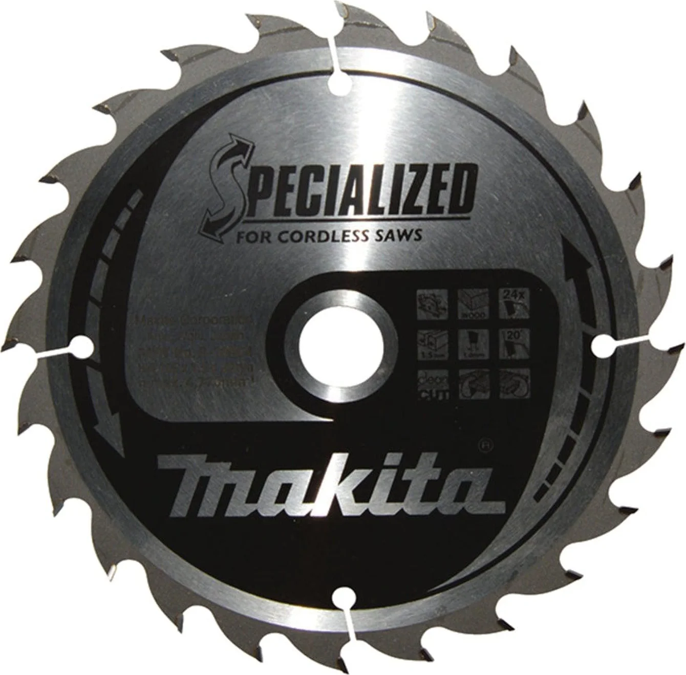 Makita Cirkelzaagblad voor Hout | Ø 165mm Asgat 20mm 24T - B-32904