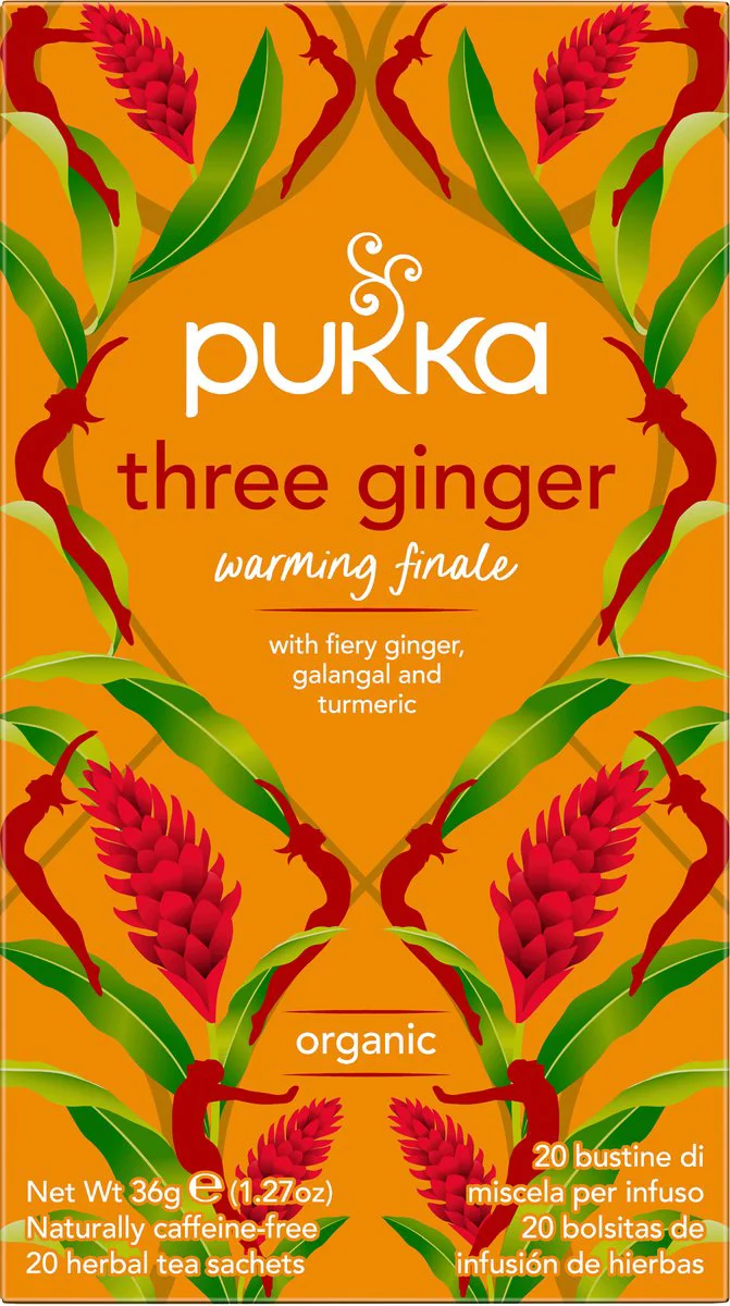 Pukka Biologische Thee Three Ginger 20 stuks
