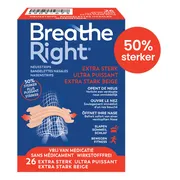 Breathe Right Neusstrips Extra Sterk 26ST