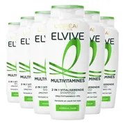 6x L'Oréal Elvive Multivitamines Shampoo 250 ml