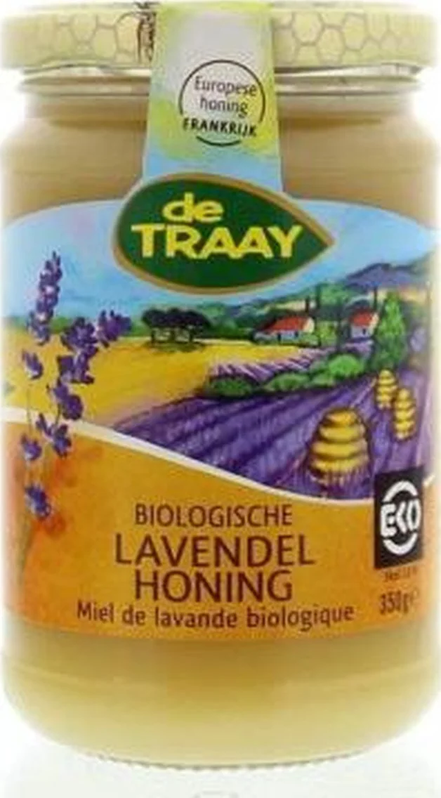 De Traay Biologische Lavendel Zonnebloemhoning 350GR