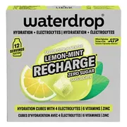 Waterdrop Lemon-Mint Recharge Hydratation Cubes 12ST