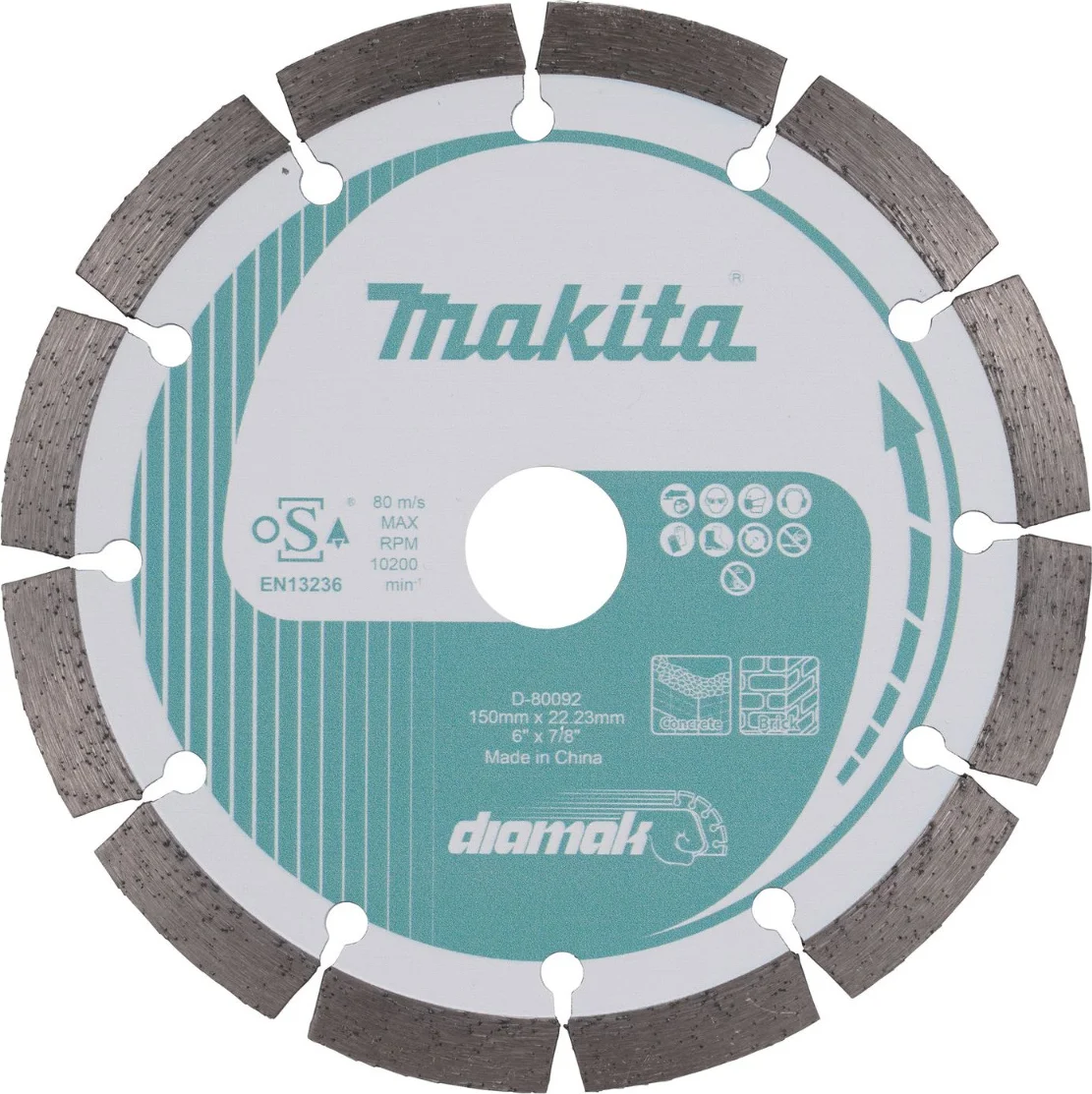 Makita D-80092 Diamantschijf segment 150mm