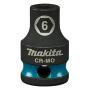 Makita E-15877 Impact Black Krachtdop 3/8" kort | 6 mm