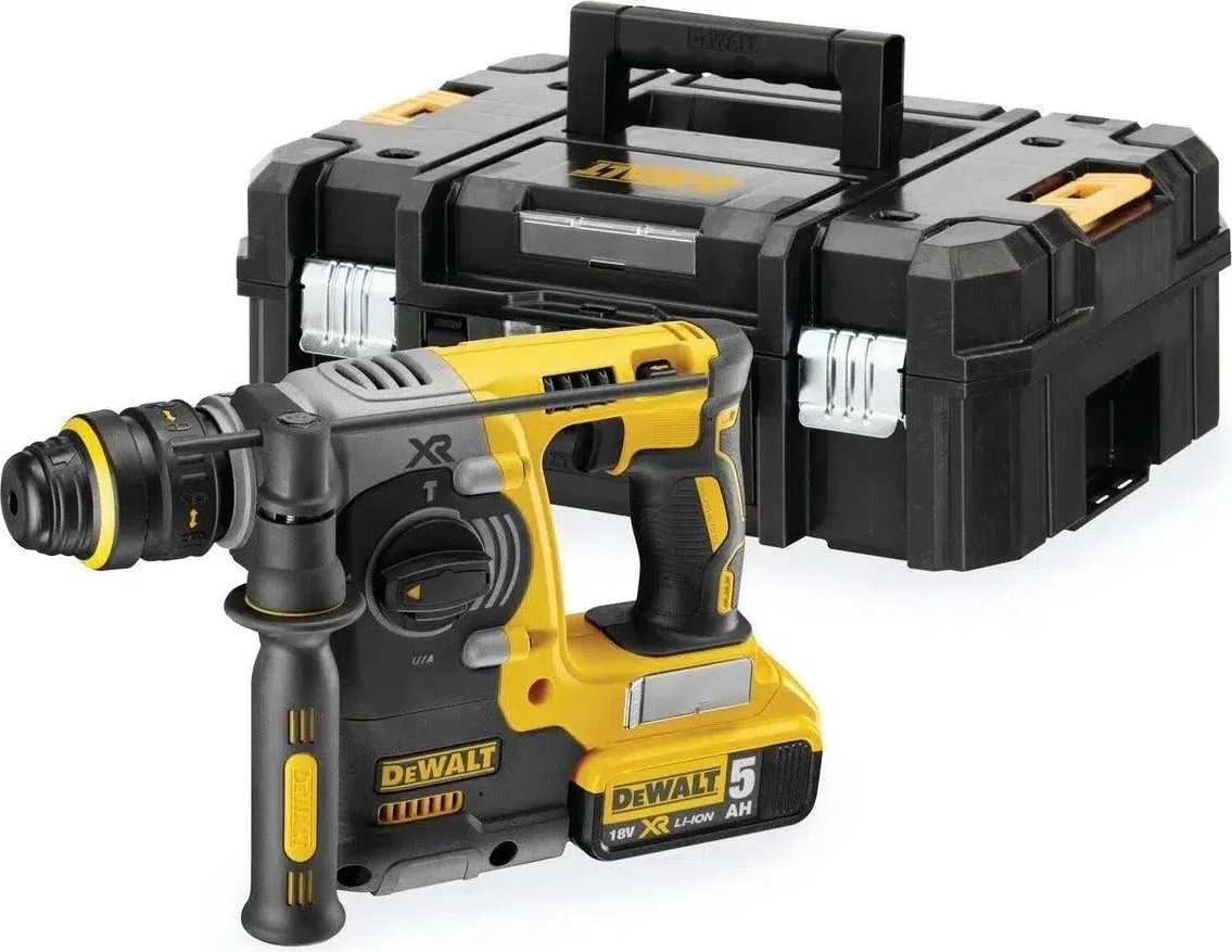 DeWALT DCH274P2T Accu combihamer SDS-Plus 2,1J + snelwisselboorkop 18V XR 5.0Ah in TSTAK