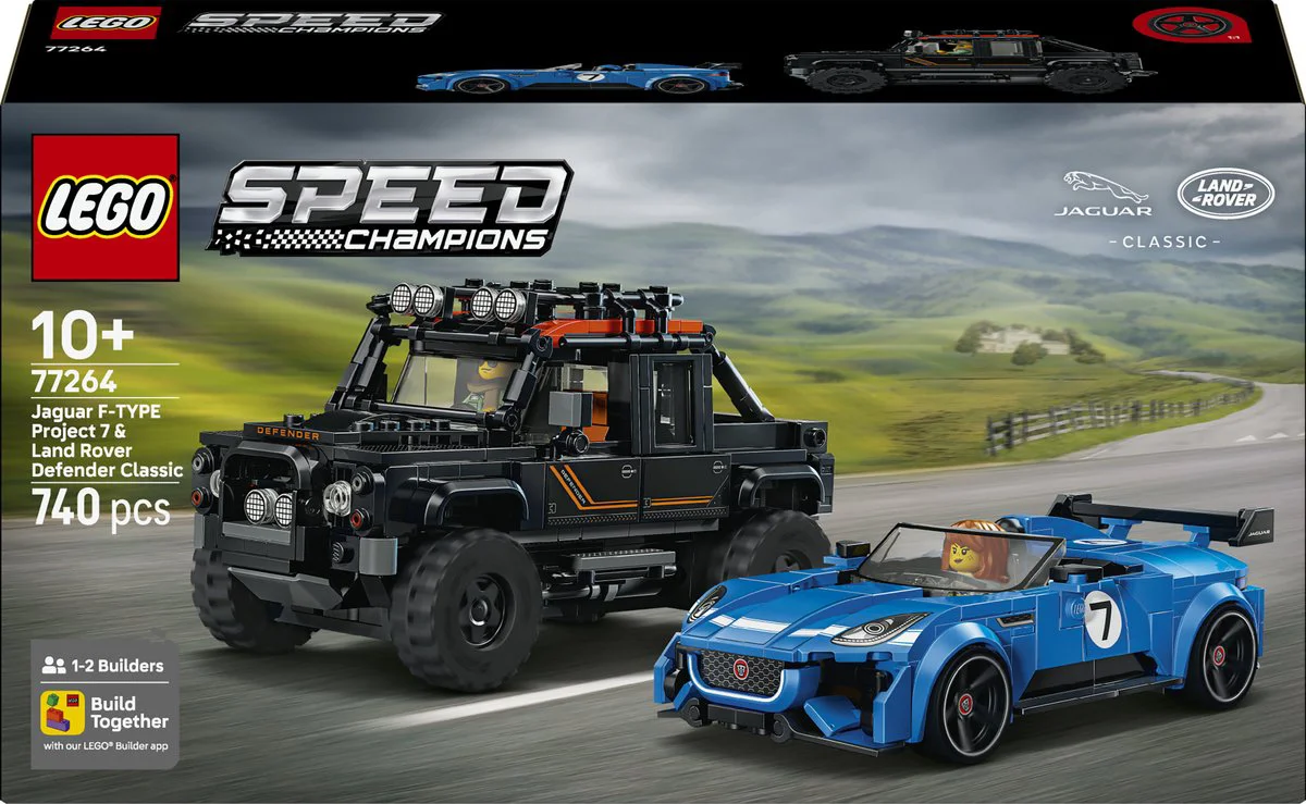 LEGO Speed Champions Jaguar Project 7 en Land Rover Defender 77264