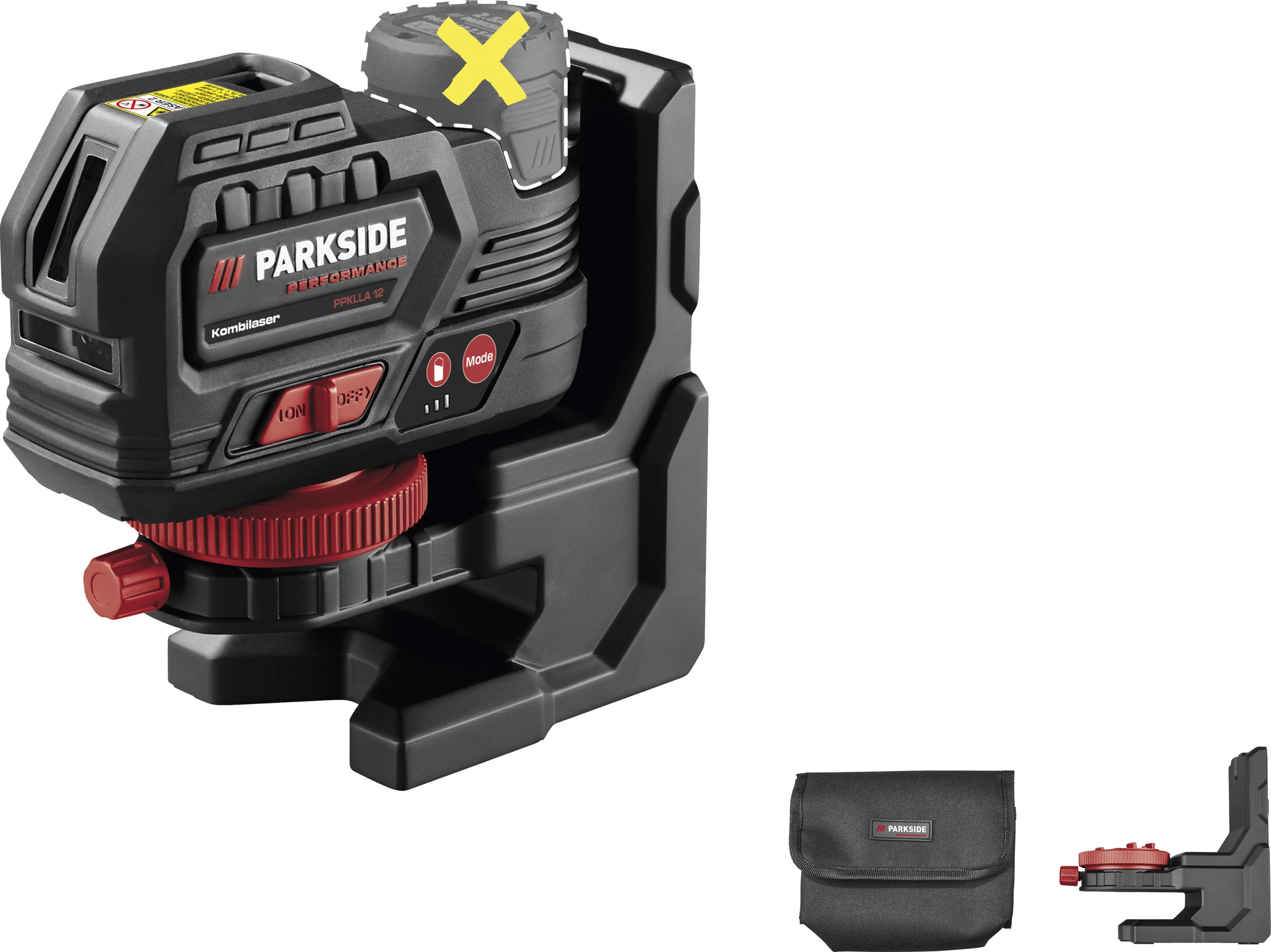 PARKSIDE PERFORMANCE Accu-kruislijnlaser 12 V, zonder accu en lader