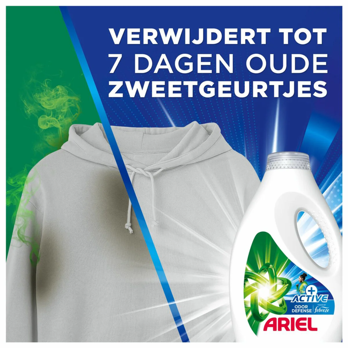 Ariel Vloeibaar Wasmiddel +Actieve Odor Defense 30 Wasbeurten 1,35 liter