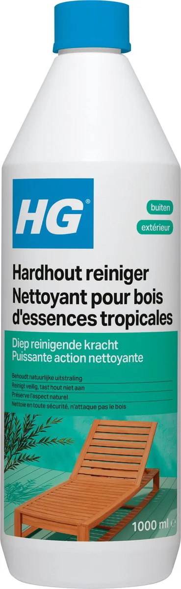 HG Buiten Hardhout Reiniger 1LT
