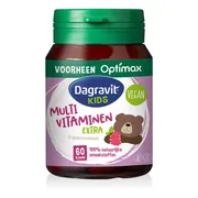 Dagravit Natural Kids Multivitaminen Framboos 60 kauwtabletten