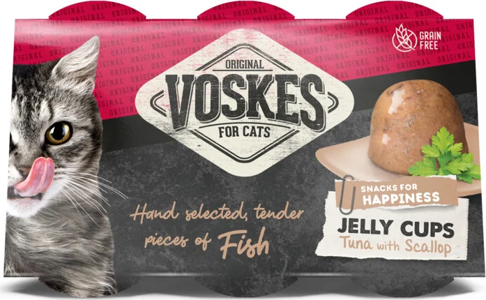 Voskes Tender Pieces Tonijn en Sint - Jakobsschelp 6 x 25 gr