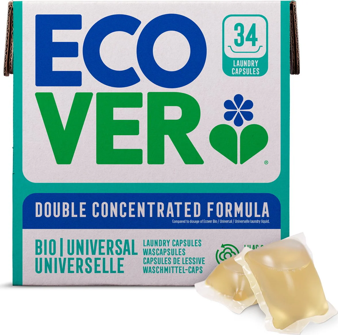 Ecover Wascapsule Universeel Bio 34ST