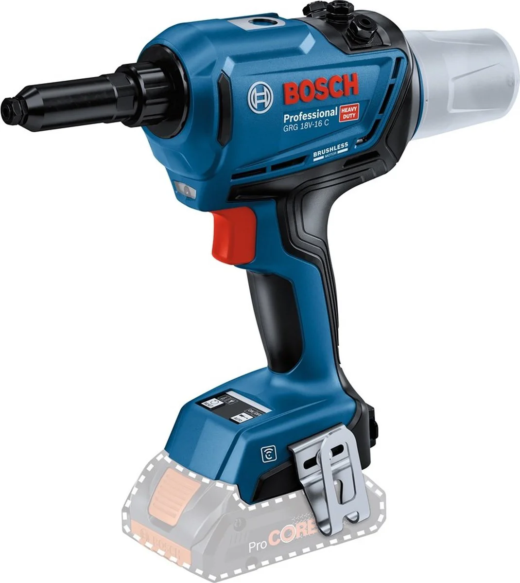Bosch Professional PRO GRG 18V-16 C Accu Popnageltang - 06019K5000