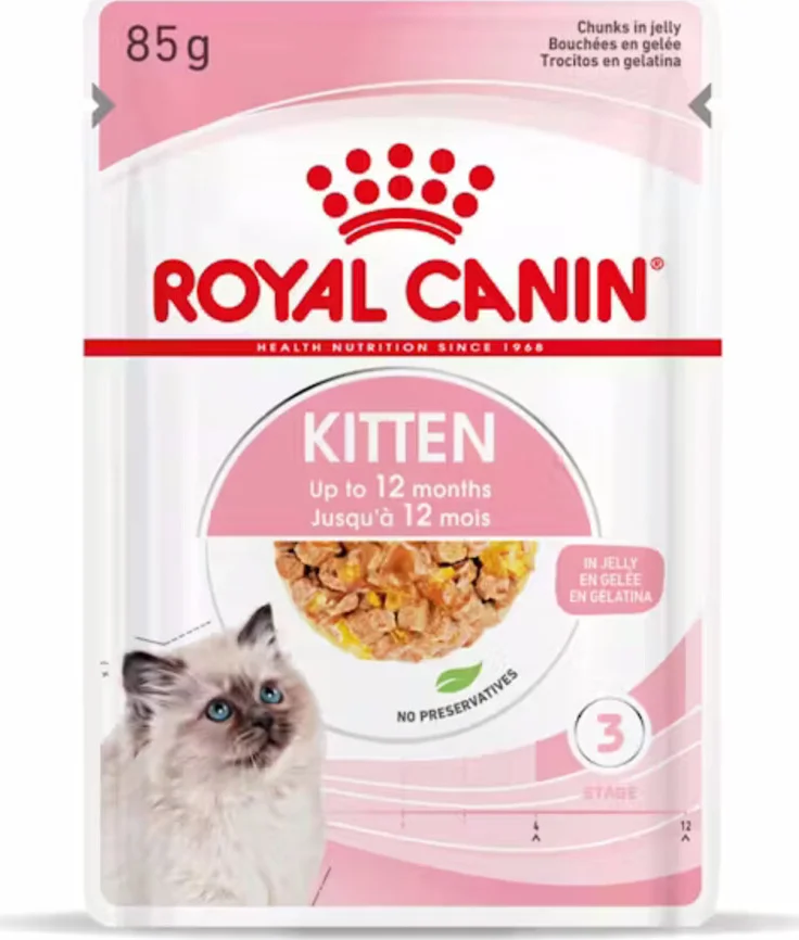 48x Royal Canin Kitten Jelly Kattenvoer Nat 85 gr