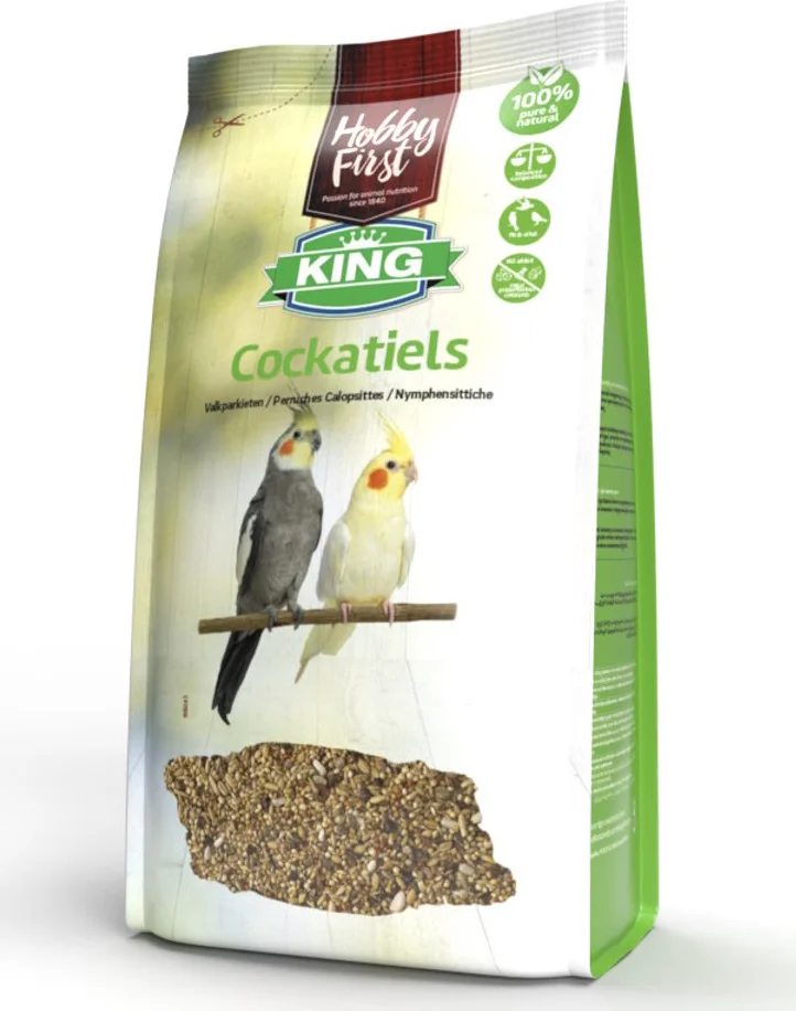 3x HobbyFirst King Valkparkieten 4 kg