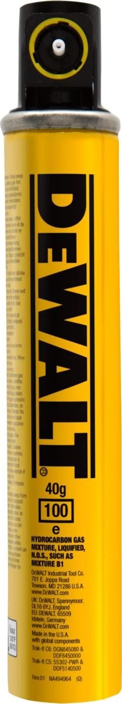 DeWALT TRAK-IT® Gaspatroon C6 voor DGN845