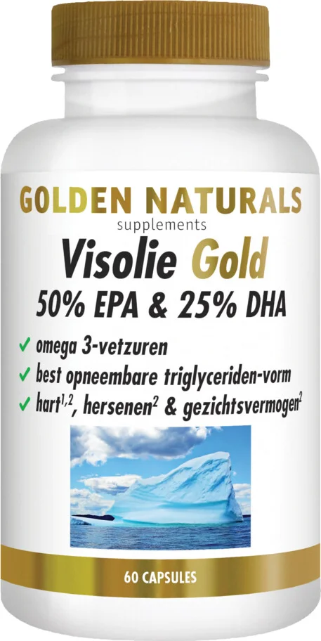 2x Golden Naturals Visolie Gold 50% EPA & 25% DHA 60 softgels