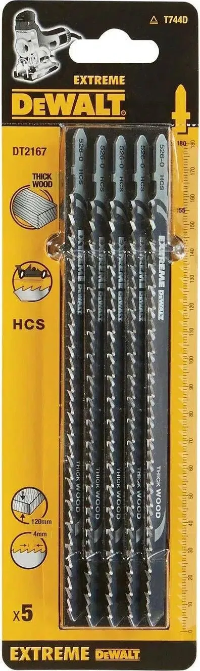 DeWALT DT2167 T 744 D Decoupeerzaagblad voor Hout & Hardhout VE=5