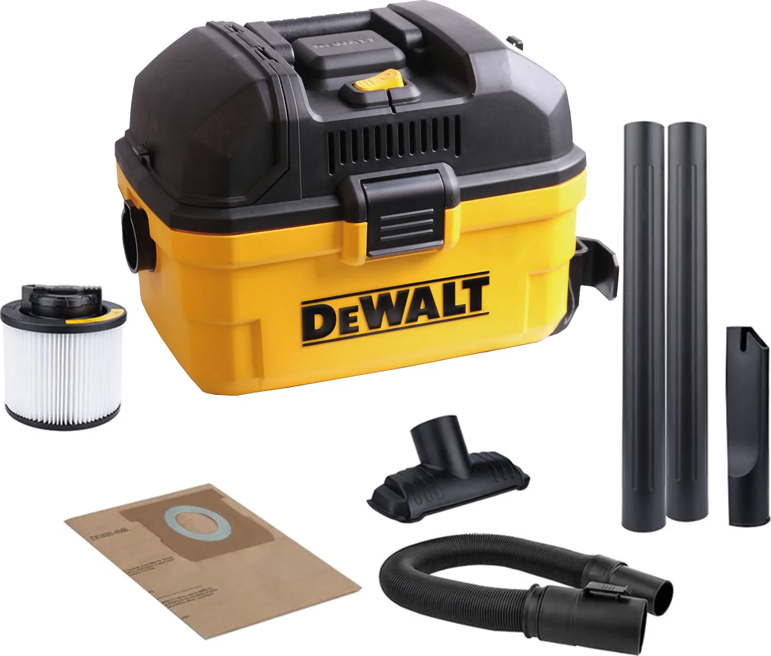 DeWALT DXV15T Toolbox 15L Nat- en Droogstofzuiger 230V