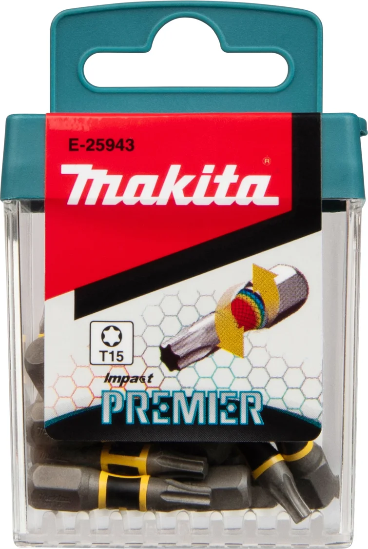 Makita E-25943 Impact Premier Slagschroefbit T15 x 25 mm 15 stuks