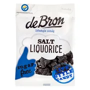 De Bron Zoute Klavertjes Hard Suikervrij 100GR