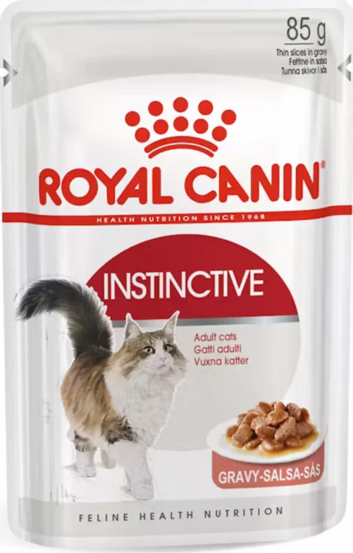 96x Royal Canin Instinctive Gravy Kattenvoer Nat Instinctive 85 gr