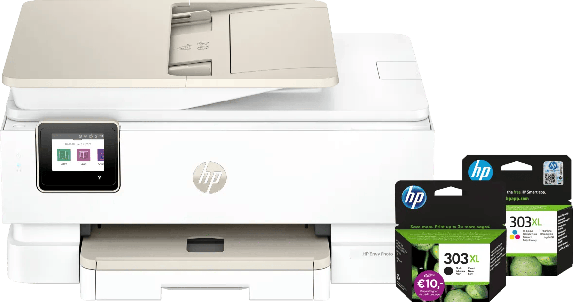 HP Envy Photo 7930 All-in-One + 1 extra zwarte XL + 1 kleuren cartridge