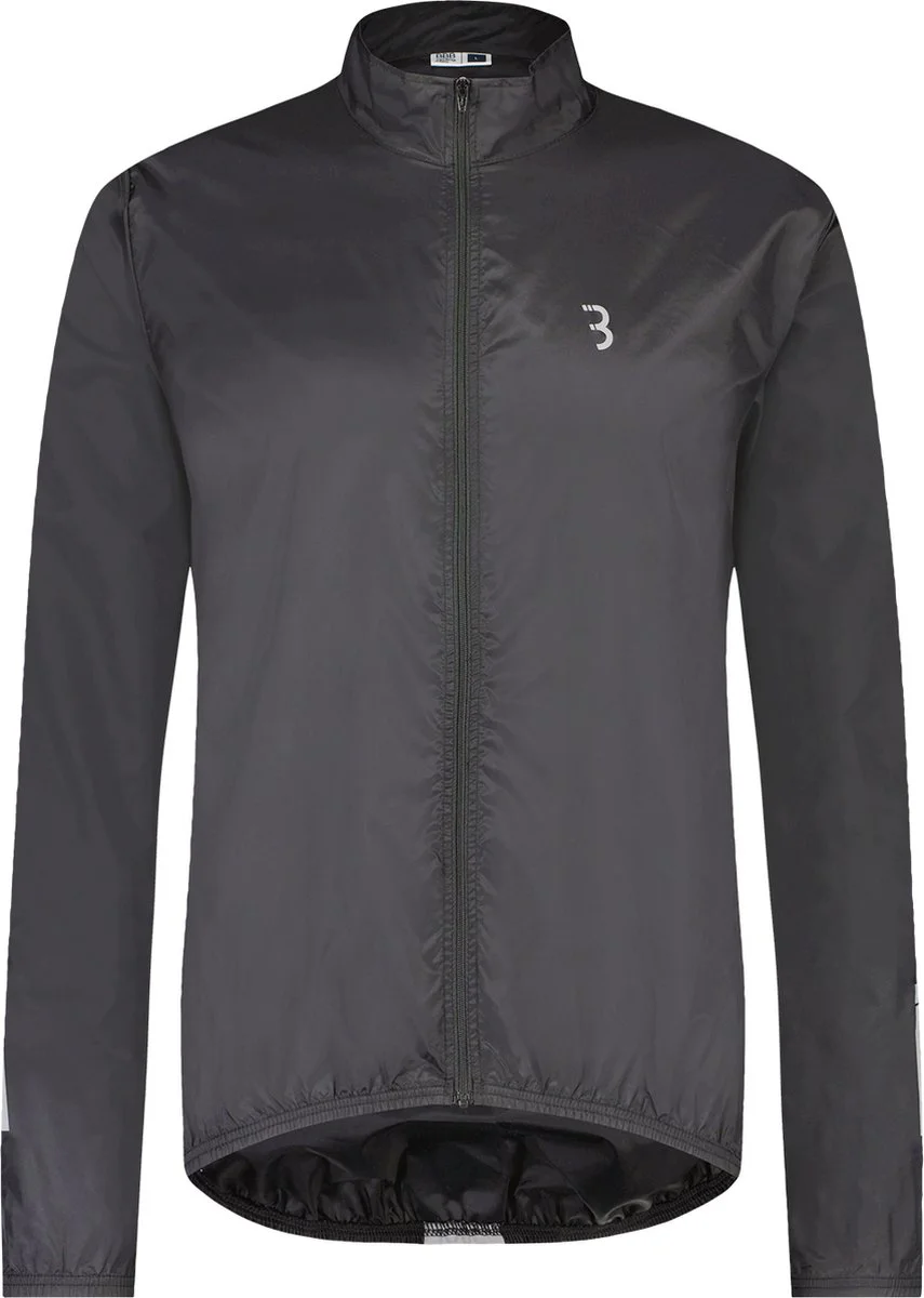 BBB Cycling Fietsjack BaseShield - Windjack Heren en Dames - Wielrennen & Mountainbiken - Fietsjas: Wind en Waterbestendig - Zwart - Maat M - BBW-148