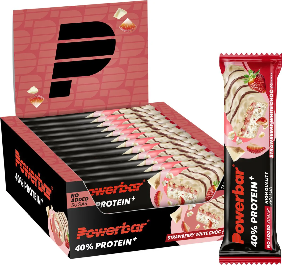 12x PowerBar Proteine + Crisp Strawberry White Choc 40 gr