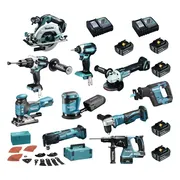 Makita DLX1012TJ1 Accu Combiset 10-delig 18V 5.0Ah in Mbox