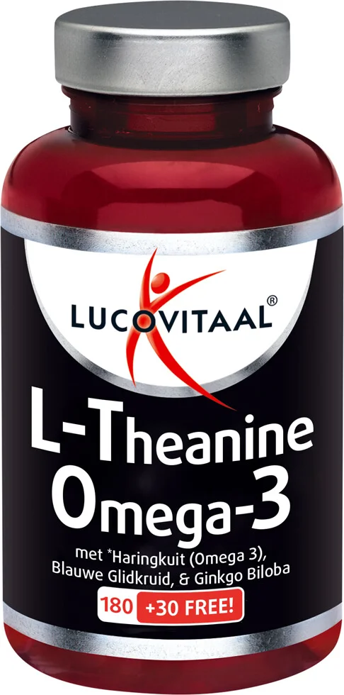 3x Lucovitaal L-theanine Omega 3 210 capsules