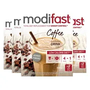 4x Modifast Weight Control Milkshake Koffie 8 x 55 gr